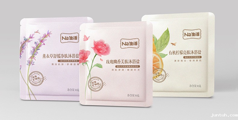 苏盐Na生活︱浴盐包装设计